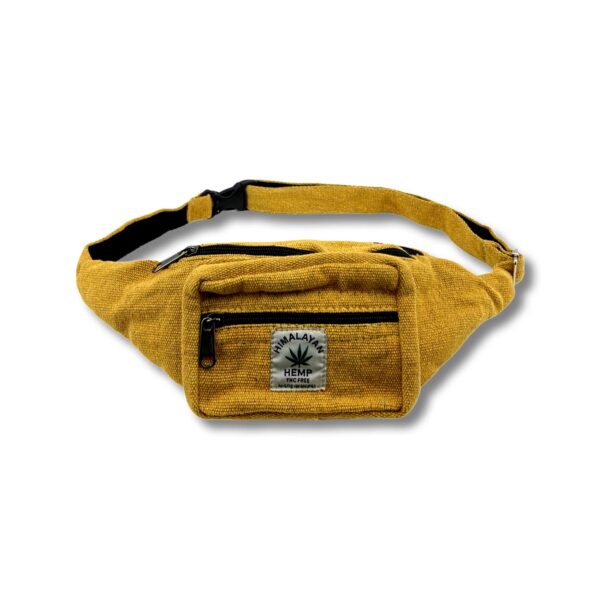 Handemade Hymalayan Hemp Money Belt - Yellow