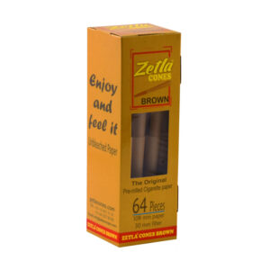 Joint Cones Zetla Brown King Size Deluxe 64Pcs